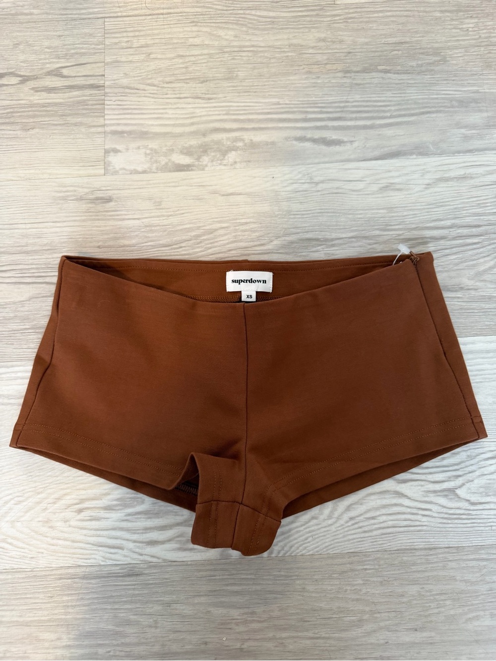 superdown Brown micro Shorts